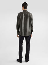 Dolce & Gabbana Green Nappa Leather Shirt