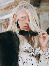 Valentino Garavani Black Vain Bold Sunglasses in Recycled Acetate