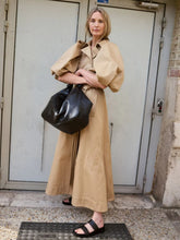 Gabriela Hearst Camel Aeon Puff Sleeve Double-Breasted Trench Coat