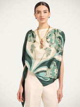 La DoubleJ Mint Silk Printed Foulard