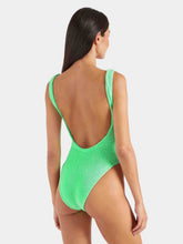 Hunza G Lime Square Neck Swimsuit