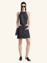 Courrèges Brut Pointy Denim Tank Top