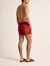 Orlebar Brown Vermillion Red Stripe Jack Swim Shorts