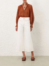 Zimmermann Vintage Cream Roselight Flare Jeans