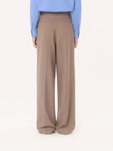Valentino Garavani Beige Cuffed Natté Wool Trousers