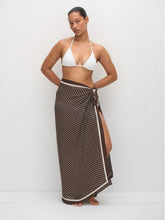 Matteau Polka Dot Chocolate Silk Sarong