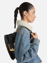 Balmain Black Mini Anthem Smooth Leather Bag