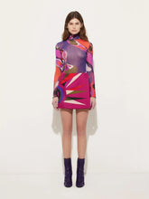 Pucci Hawaiian Print Silk Wrap Mini Skirt