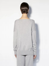 Paula V-Neck Light Grey Cashmere Sweater