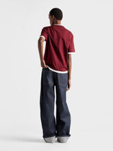 Prada Amaranth Red Layered Cotton T-Shirt