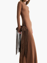 Altuzarra Chocolate Origami Fringe Mini Bag
