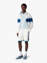 Casablanca White and Blue Striped Mesh Track Jacket