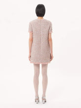 Valentino Garavani Pastel Ribbon Tweed Embroidered Mini Dress