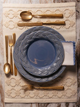 House of Capricorn Vime Blue Ceramic Dessert Plate