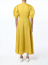 Gabriela Hearst Goldenrod Arabella Linen Shirtdress