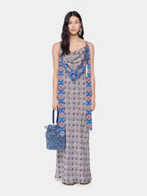 Rabanne Bandana Paisley Satin Maxi Dress