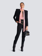 Balmain Black High-Waisted Wool Trousers