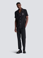 Balmain Black Varsity Jacquard Pyjama Shirt