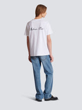 Balmain White Embroidered Signature T-shirt