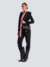 Balmain Black B-Buzz 23 Calfskin Pouch