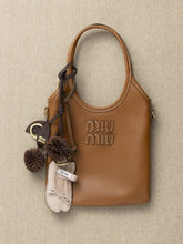 Miu Miu Water Lily Miu Ballet Leather Keychain