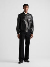 Prada Black Nappa Leather Bomber Jacket