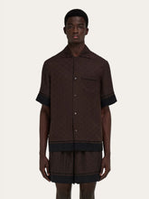 Espresso Silk Monogram Shirt