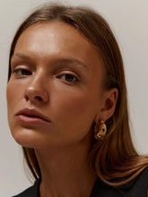 Paola Sighinolfi Galia 18k Gold-Plated Textured Hoop Earrings