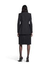 Balenciaga Black Wool Twill Hourglass Jacket