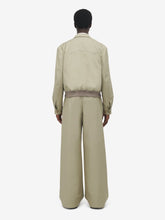 Alexander McQueen Beige Cropped Harrington Cotton Jacket