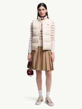 Moncler White Badia Glossy Nylon Down Gilet