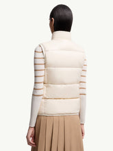 Moncler White Badia Glossy Nylon Down Gilet