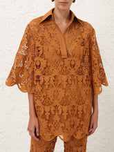 Zimmermann Biscuit Coco Lace Tunic Top