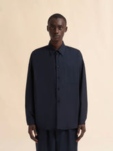 Marni Deep Blue Tropical Wool Shirt