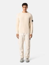 Stone Island Ivory Recycled Cotton Gabardine Trousers