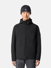 Stone Island Black Soft Shell Hooded Jacket