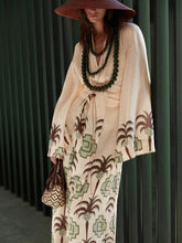 Johanna Ortiz Ecru Palm Boa Whisper Kimono