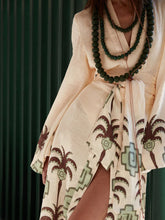 Johanna Ortiz Ecru Palm Boa Whisper Kimono