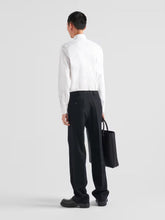Prada White Stretch Cotton Slim Shirt