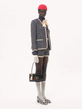 Black Vain Shiny Calfskin Bag