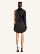 Courrèges Black Circle Satin Mini Skirt