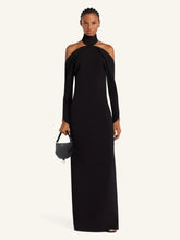 Courrèges Black Circle Mockneck Gown
