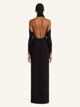 Courrèges Black Circle Mockneck Gown