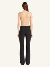 Courrèges Black Illusion Circle Satin Bodysuit