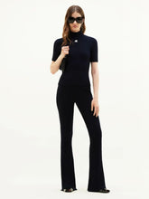 Courrèges Navy Reedition Rib Knit Sweater