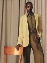 Ami Paris Lime Green Wool Single-Breasted Blazer