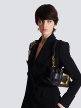 Balmain Black Mini Anthem Bag in Calfskin Leather