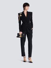 Balmain Black Mini Anthem Bag in Calfskin Leather