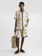 Dolce & Gabbana Shell Printed Silk Twill Shorts