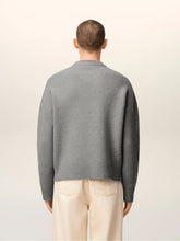 Ami Paris Grey Alpaca Ami de Coeur Crewneck Sweater